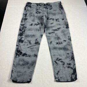 L'Agence LA'T Grey Blue Tie Dye Boyfriend Pants Hippie Tomboy Joggers 26 FLAW
